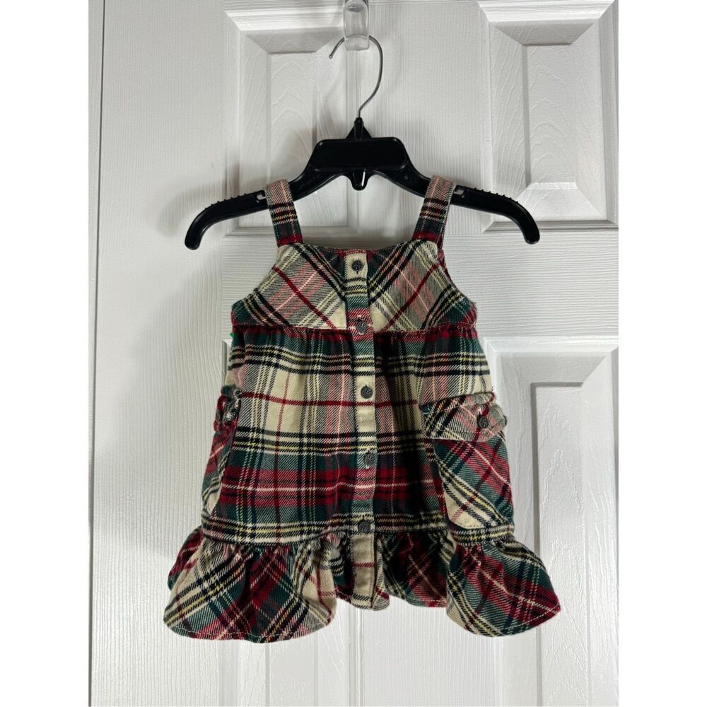 Ralph Lauren Girls Plaid Dress Size 6m